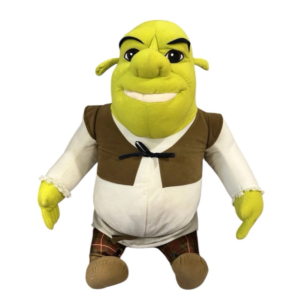 Vintage 2004 Jumbo Shrek Plush Toy Hasbro DreamWorks Jumbo 05807 Shrek 2 Movie
